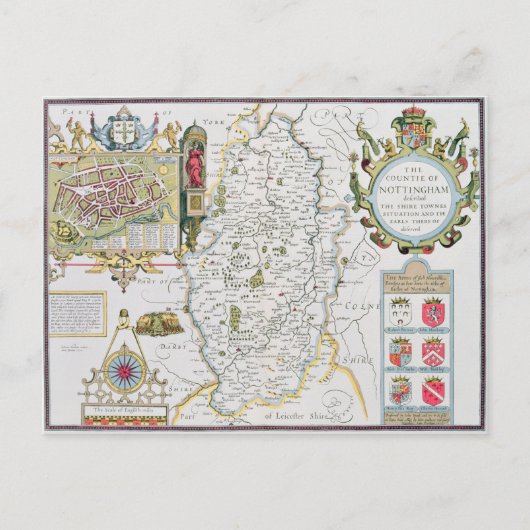 Carte Postale Le comte de Nottingham, gravé par Jodocus (Devant)