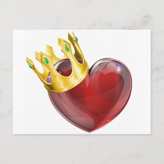 Carte Postale Le concept du roi des coeurs (Devant)