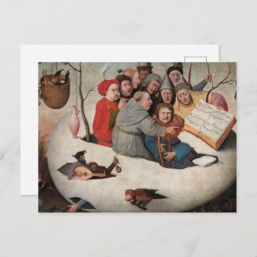 Carte Postale Le concert dans l'oeuf par Hieronymus Bosch
