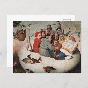 Carte Postale Le concert dans l'oeuf par Hieronymus Bosch