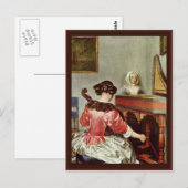 Carte Postale Le Concert De Borch D. J. Gerard Ter (Devant / Derrière)