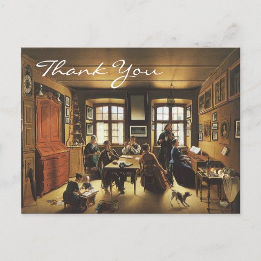 Carte Postale Le concert de la famille Bâle de Gutzwiller (Devant)