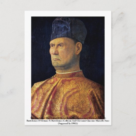 Carte Postale Le Condotier. (Devant)