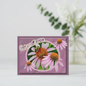 Carte Postale Le Coneflower va bien bientôt (Debout devant)