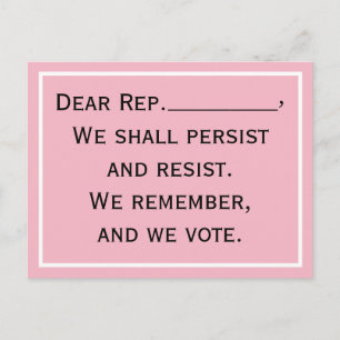Carte Postale Le Congrès persiste à résister au vote