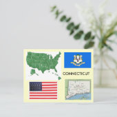 Carte Postale Le Connecticut, Etats-Unis (Debout devant)