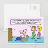 Carte Postale Le conseiller Feng Shui recommande le divorce. (Devant / Derrière)