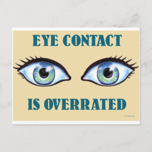 Carte Postale Le Contact Oeil Est Surévalué