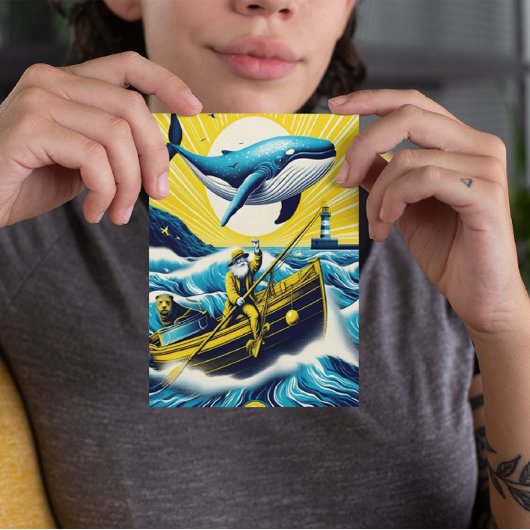 Carte Postale Le conte d'un pêcheur