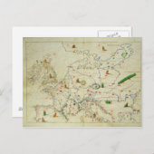 Carte Postale Le continent de l'Europe (Devant / Derrière)