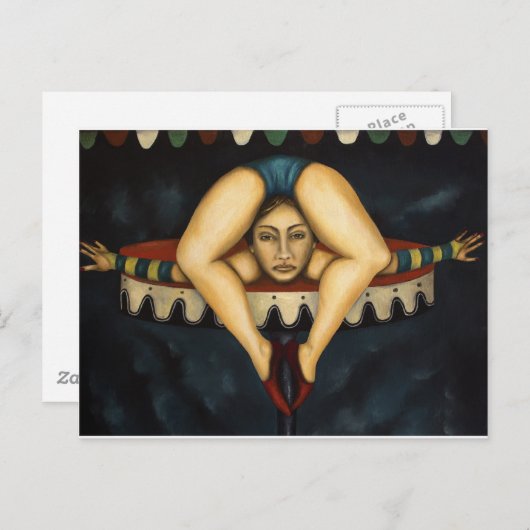 Carte Postale Le Contortionniste (Devant / Derrière)