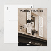 Carte postale Le Conversation Noir (Devant / Derrière)