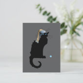 Carte Postale Le Conversation Noir et Blue Pearl, (Debout devant)