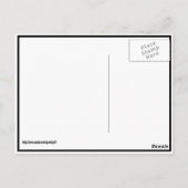 Carte Postale Le Conversation Noir Joyeux anniversaire (Dos)