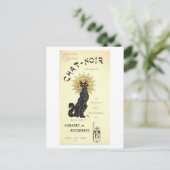 Carte Postale Le Conversation Noir L'Art Du Chat Noir (Debout devant)