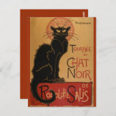 Carte Postale Le conversation Noir - Steinlen (Devant / Derrière)