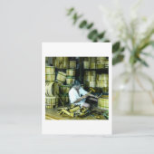 Carte Postale Le Cooper fabrique des fûts dans le Vieux Japon Vi (Debout devant)