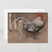 Carte Postale Le Coq Pailleté | Joseph Crawhall (Devant / Derrière)