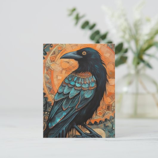 Carte Postale Le Corbeau (Debout devant)