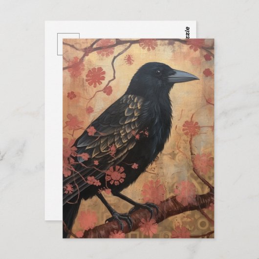 Carte Postale Le Corbeau (Devant / Derrière)