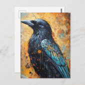 Carte Postale Le Corbeau (Devant / Derrière)