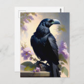Carte Postale le corbeau (Devant / Derrière)