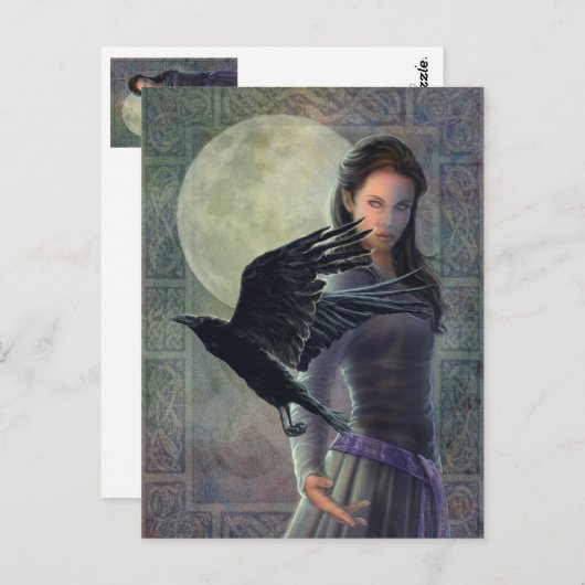 Carte Postale Le Corbeau celtique (Devant / Derrière)