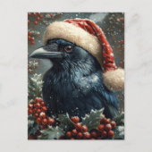 Carte Postale Le Corbeau de Noël (Devant)