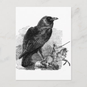 Carte Postale Le Corbeau et le Chevalier