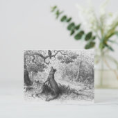 Carte Postale Le Corbeau et le Renard (Debout devant)