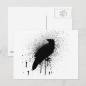 Carte Postale Le corbeau noir (Devant / Derrière)