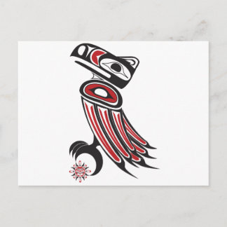 Carte Postale Le corbeau vole le soleil