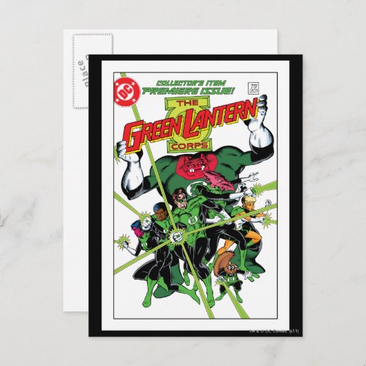 Carte Postale Le Corps des Lanternes Vertes (Devant / Derrière)