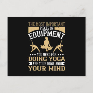 Carte Postale Le corps et l'esprit du yoga sont les pièces les p