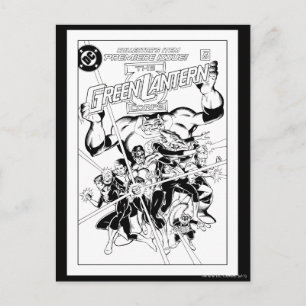 Carte Postale Le Corps Vert des Lanternes, noir et blanc