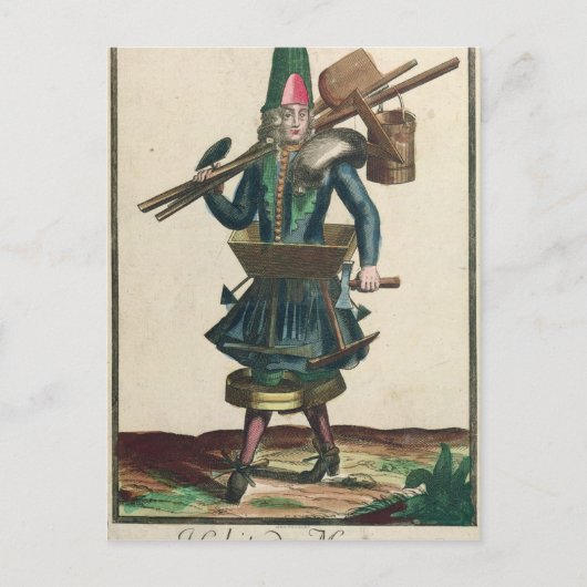 Carte Postale Le Costume de Maçon (Devant)