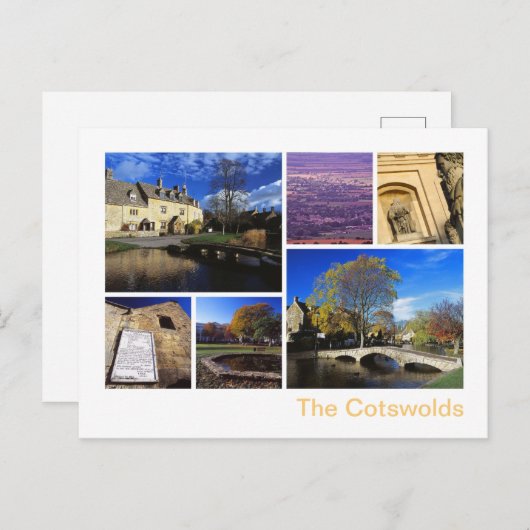 Carte Postale Le Cotswolds (Devant / Derrière)