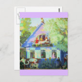 Carte Postale Le Cottage Bleu (Devant / Derrière)