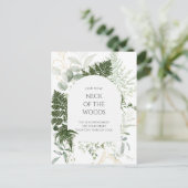 Carte Postale Le cou verdoyant de la forêt Faire-part en mouveme (Debout devant)