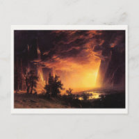 Le coucher de soleil d'Albert Bierstadt dans la va