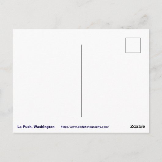 Carte Postale Le coucher de soleil de la Push (Dos)