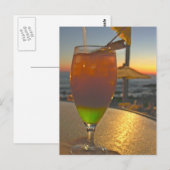Carte Postale Le coucher de soleil de Mai Tai (Devant / Derrière)
