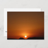 Carte Postale Le coucher du soleil du Sahara (Devant / Derrière)