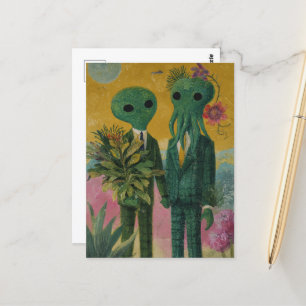 Carte Postale Le couple Alien