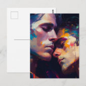 Carte Postale Le couple gay (Devant / Derrière)