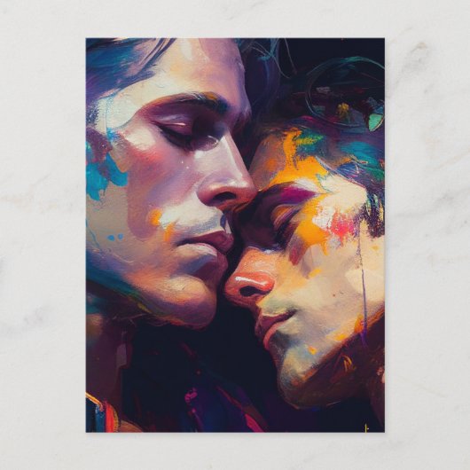 Carte Postale Le couple gay (Devant)