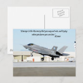 Carte Postale "Le courage est la découverte que vous ne pouvez p (Devant / Derrière)