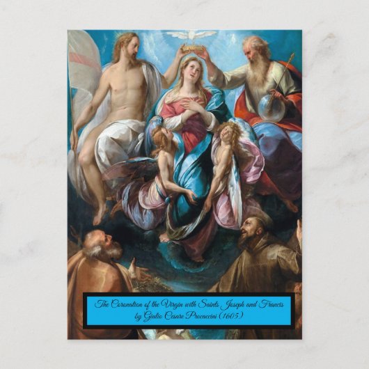 Carte Postale Le couronnement de la Vierge (Devant)