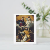 Carte Postale Le couronnement de la Vierge avec SS. William de A (Debout devant)