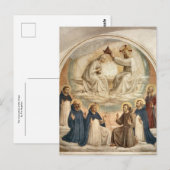 Carte Postale Le couronnement de la Vierge par Fra Angelico (Devant / Derrière)